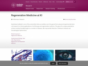 KAROLINSKA INSTITUTET CENTER OF REGENERATIVE MEDICINE