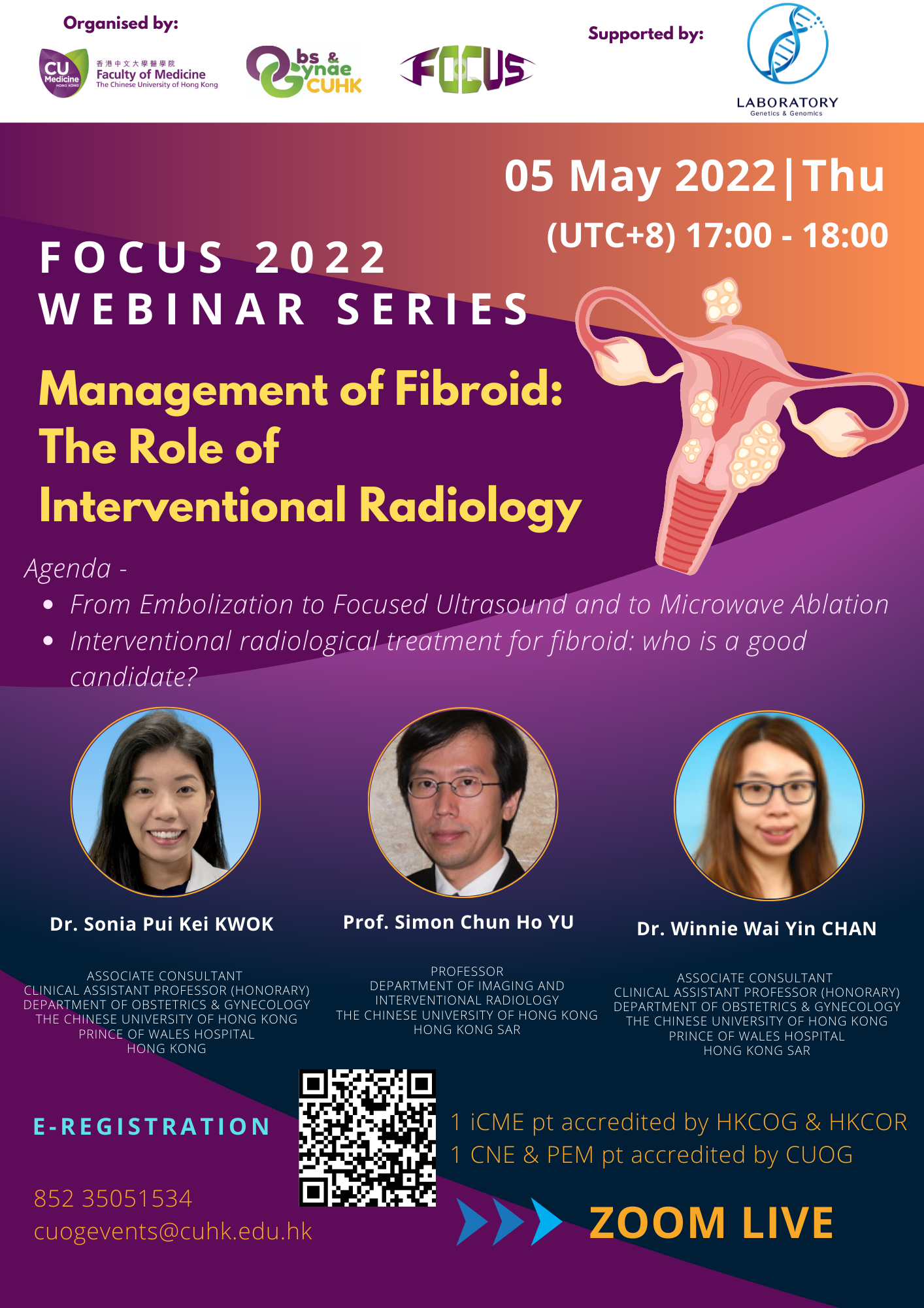 2022.05.05 FOCUS webinar series - Management of Fibroid: The Role of Interventional Radiology @ ZOOM ONLY