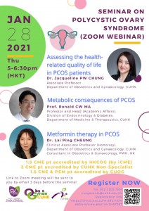 SEMINAR ON POLYCYSTIC OVARY SYNDROME @ Zoom Live