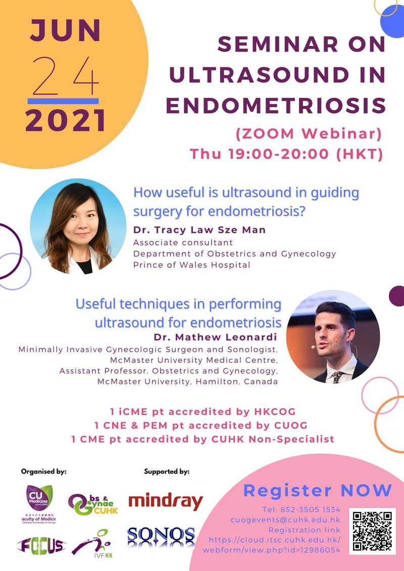 FOCUS 2021 - Seminar on Ultrasound in Endometriosis @ Live on Zoom