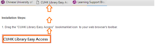 Easy Access Bookmarklet