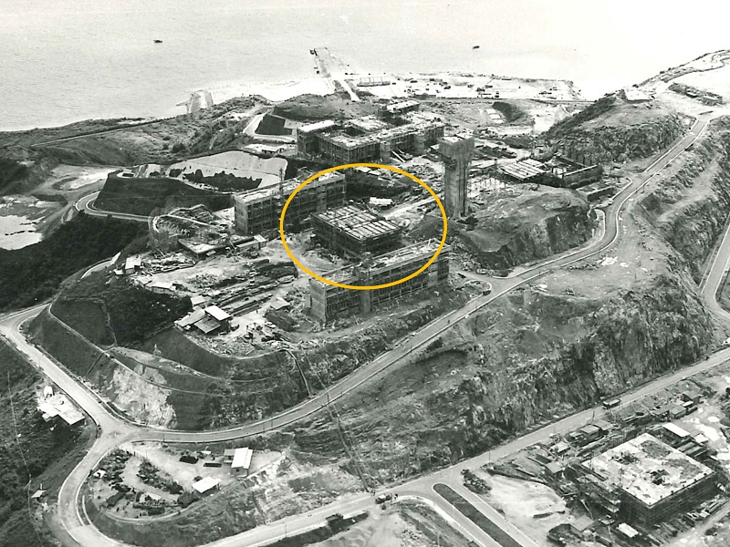 Construction Site of United College and Wu Chung Library (Photo Courtesy of University Archives, CUHK)