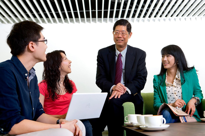 Prof. Joseph Fan with his students