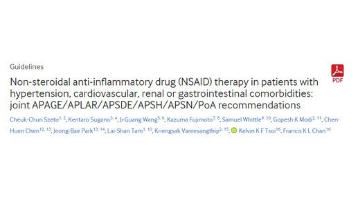 Safe prescription of Non-steroidal anti-inflammatory drugs