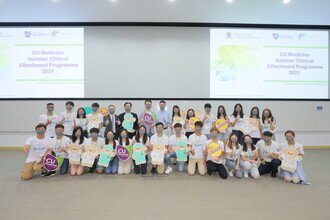 Group photo of Dean, Professors and Medical Student Ambassadors at the opening session of SCAP