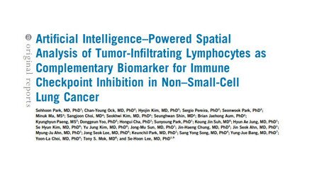 An AI-powered analytic tool for lung cancer immunotherapy