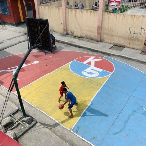 Basketball Court in rural Manila by Francesco Rossini and his students