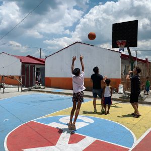 Basketball Court in rural Manila by Francesco Rossini and his students