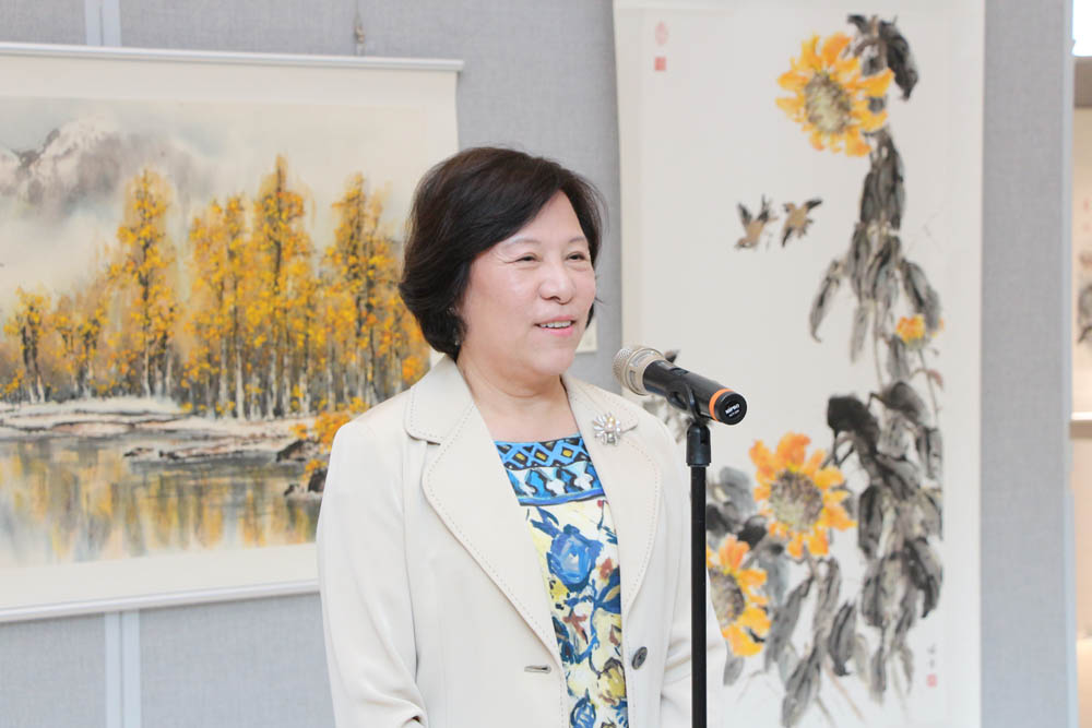 The Opening Ceremony of “A Chinese Painting Exhibition by Meiying Chen” 