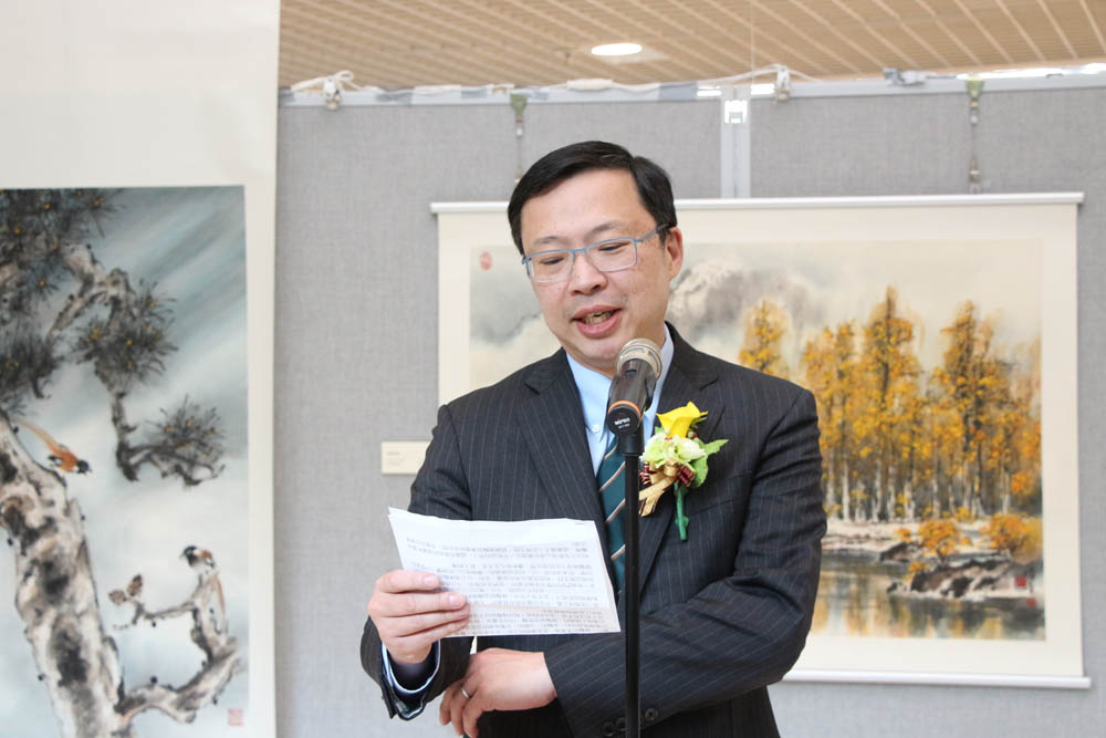 The Opening Ceremony of “A Chinese Painting Exhibition by Meiying Chen” 