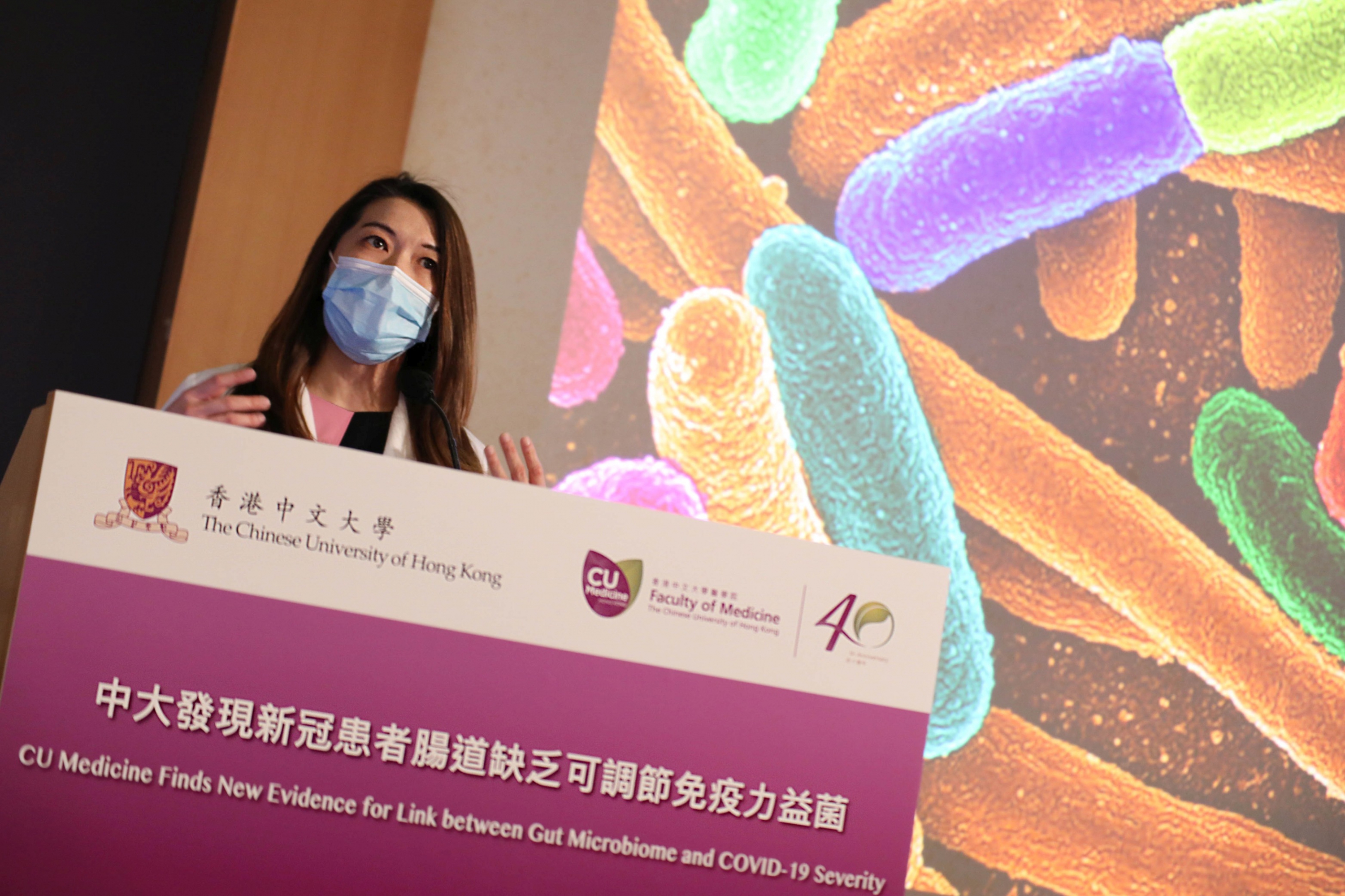 Professor Siew Ng believes bolstering of beneficial gut species depleted in COVID-19 could serve as a novel avenue to mitigate severe disease, and the research team is studying whether restoration of microbiome balance could reduce risk of “Long COVID”.