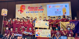 CUHK students win champion at the Robocon Hong Kong Contest for the second year in a row.