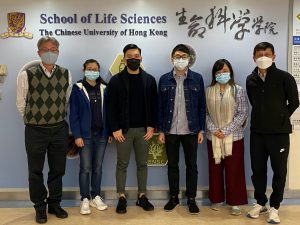 From Left to Right: <br />
Professor WONG Kam Bo, Ph.D students WONG Hiu Yan, TSAO Hsi-En, Anthony LO Hiu-Fung, Lui Shu Nga, and Professor JIANG Liwen.