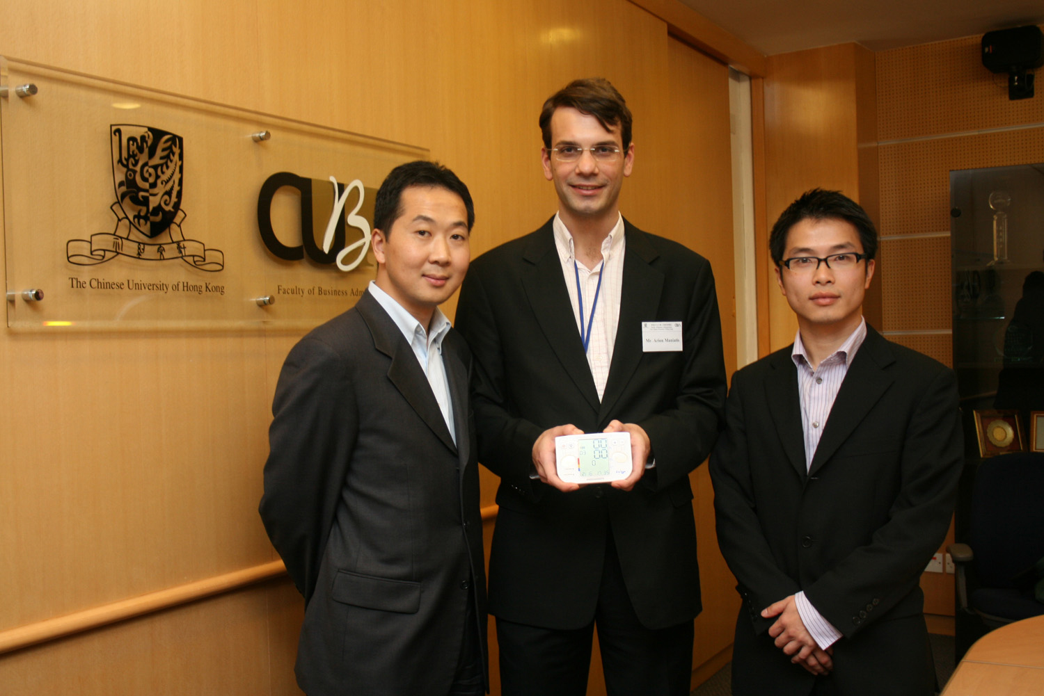 from left - Tony Liu, Arion Maniatis and Yip Chi Youn Terry from Colisa Limited.