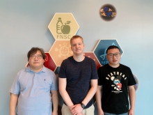 CUHK Research team develops a novel technology for generating biocatalysts. (From left to right: Prof. Michael Chan, Dr. Bradley Heater and Dr. Zaofeng Yang)