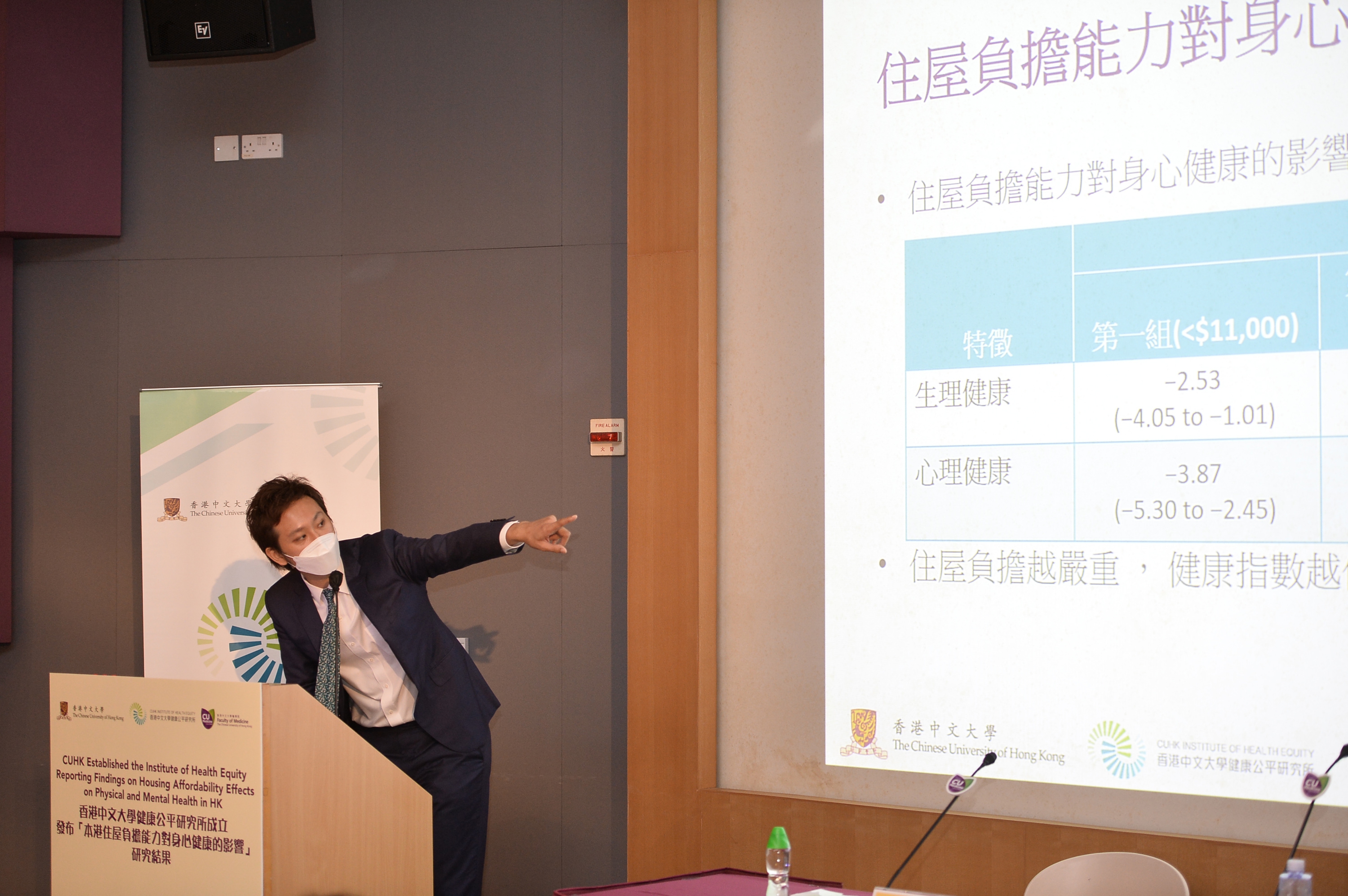 Professor Roger CHUNG says this study reveals that the effect of housing affordability on health is mediated partially through deprivation. Housing policies targeting deprived individuals may help reduce health disparity in addition to targeting the housing affordability problem.