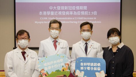 CUHK Study Demonstrates a 2.5-fold Increase in Myopia Incidence in Children During COVID-19 Pandemic Due to Less Time Outdoors and More Time on Screens