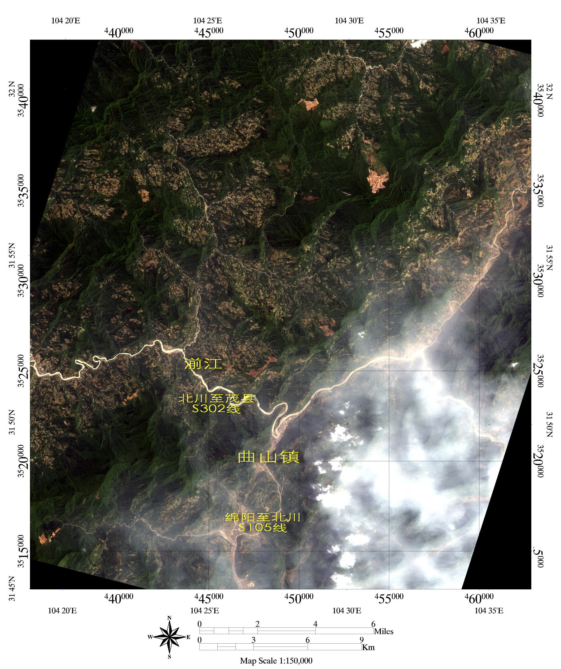 台灣福衛二號衛星5月14日衛星圖像