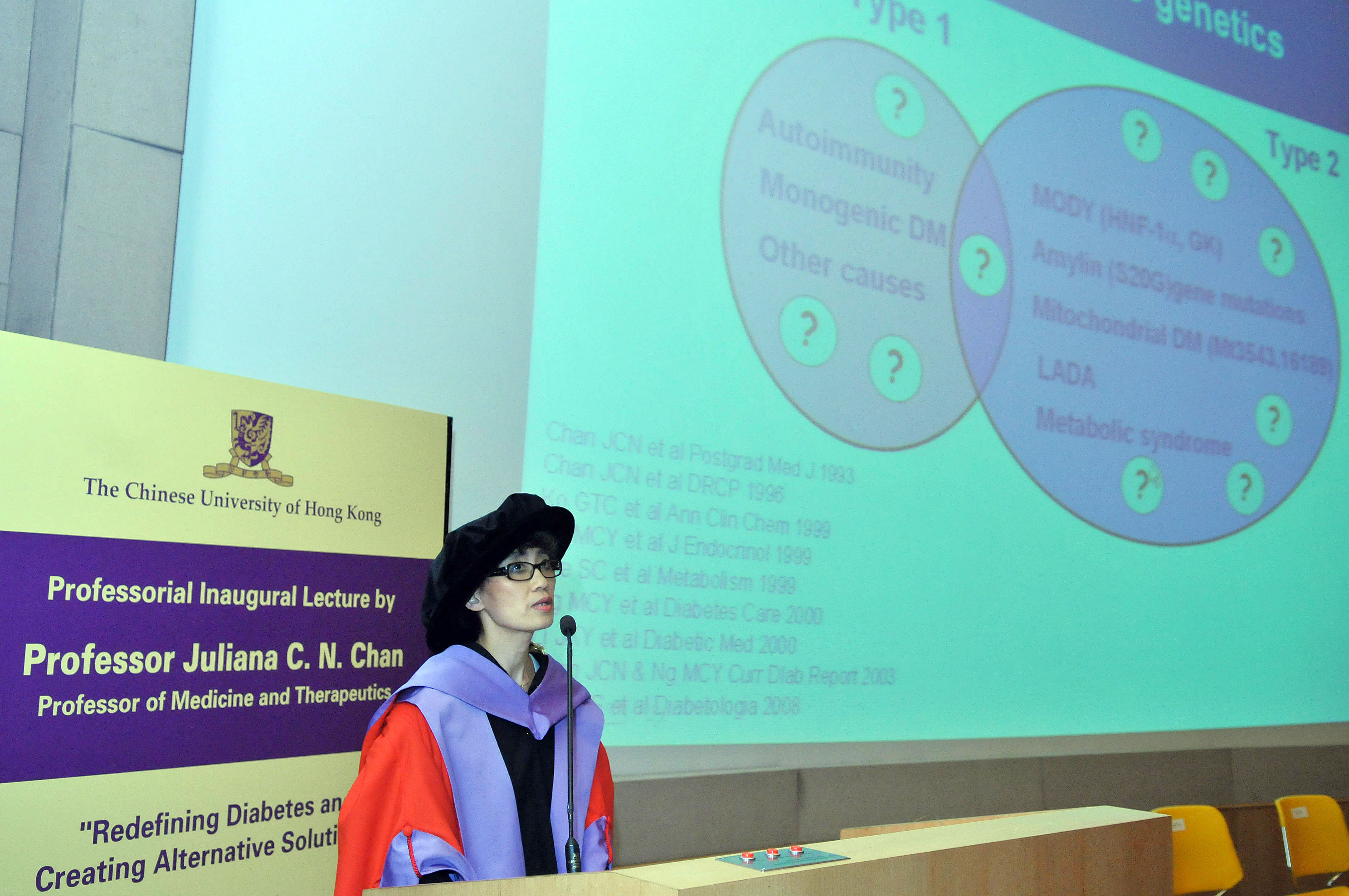 Professor Juliana C. N. Chan, Professor of Medicine and Therapeutics, CUHK