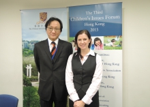 Prof. Anne Scully-Hill, Associate Professor, Faculty of Law, CUHK (right), and Mr. Dennis Ho Chi-Kuen, a solicitor. Both are members of the CIF3 Organizing Committee.