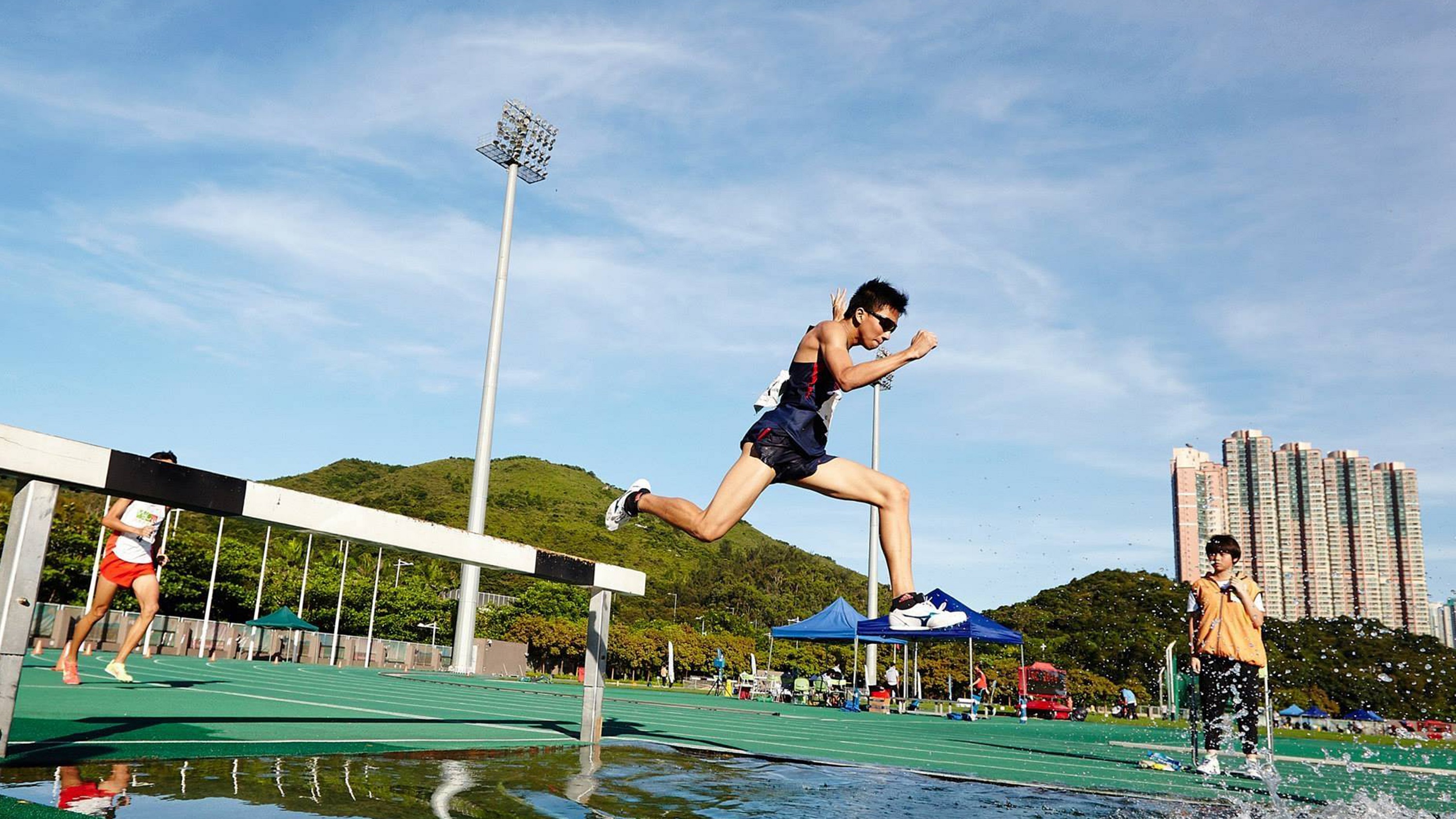 Mr Hanniel Chow is the holder of 3,000 m steeplechase Hong Kong youth record