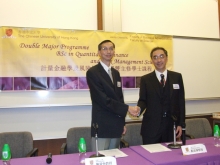 Prof. Chan Ngai-hang (left) and Prof. Leslie Young