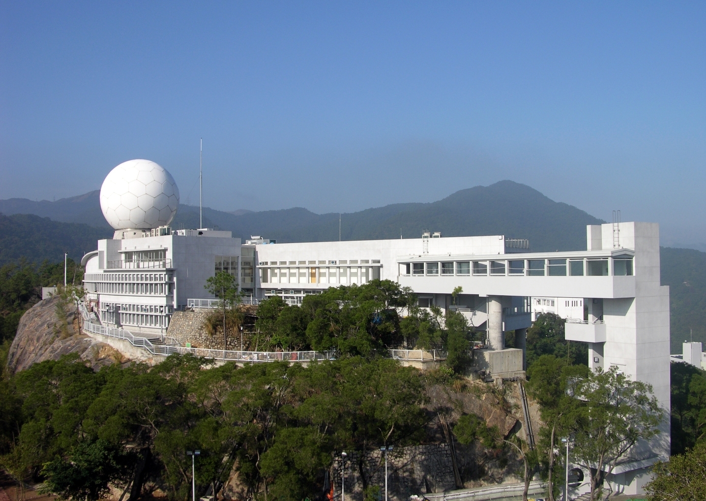 太空所的香港衛星遙感地面接收站。