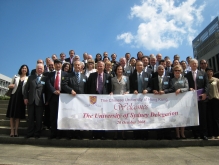 Delegates from the University of Sydney with representatives from The Chinese University of Hong Kong