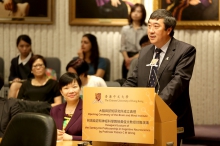 Prof. Joseph J.Y. Sung, Vice-Chancellor and President, CUHK delivers a welcoming speech.