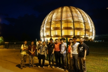 Prof. Ming Chung Chu (right) and students joining summer programme at CERN.