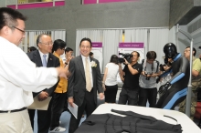 Officiating guests attending the exhibition showcasing the Key Laboratory’s technological inventions