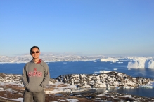 Prof Liu Lin in Greenland.　He is shifting his research focus to the glaciers and frozen ground on the Tibet Plateau, the world’s third pole.