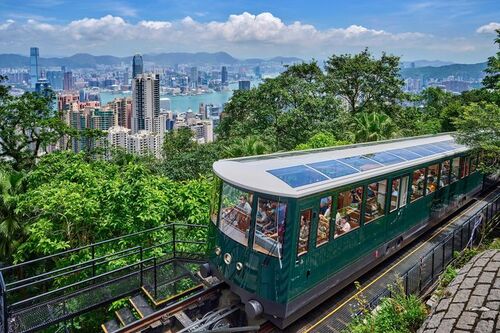 PEAK TRAM BACK ON TRACK!  The iconic Hong Kong The Peak Tram 山頂纜車 is back with roomier space, larger panoramic windows after a major makeover! The new trams, now in its 6th generation and made in Switzerland, can carry up to 210 passengers along the steep 1.4 km track. One of the world's oldest and most famous funicular railways, the tram, which rises to 396 metres above sea level, entered service as early as in 1888.  Follow Brand Hong Kong for more exciting updates.   #hongkong #brandhongkong #asiasworldcity #cosmopolitanhk #peaktram #discoverhongkong  Discover Hong Kong