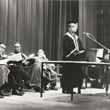 Dr. Choh-ming Li spoke at the academic exchange agreement signing ceremony with the University of California on 26 August 1965