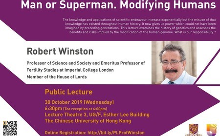 Distinguished Visitors Public Lecture: Lord Robert Winston