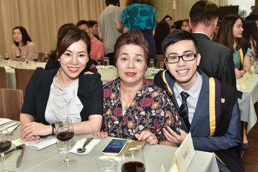 Student with his family members