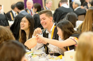 Students at Formal Hall