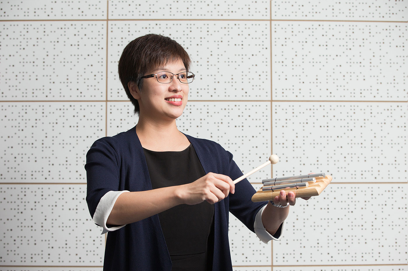 Irene: ‘In our school, music will be a major focus and an everyday subject, which serves as the bedrock of other disciplines and fosters creativity development.’ <em>(Photo by Keith Hiro)</em>