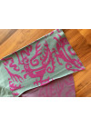 CUHK Press Pure Cotton Shawl (Turquoise & Magenta / Mocha & Coral)