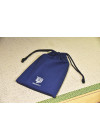 Hardcover Notebook with Navy Blue Canvas Drawstring Bag 硬皮筆記本連海軍藍索繩布袋