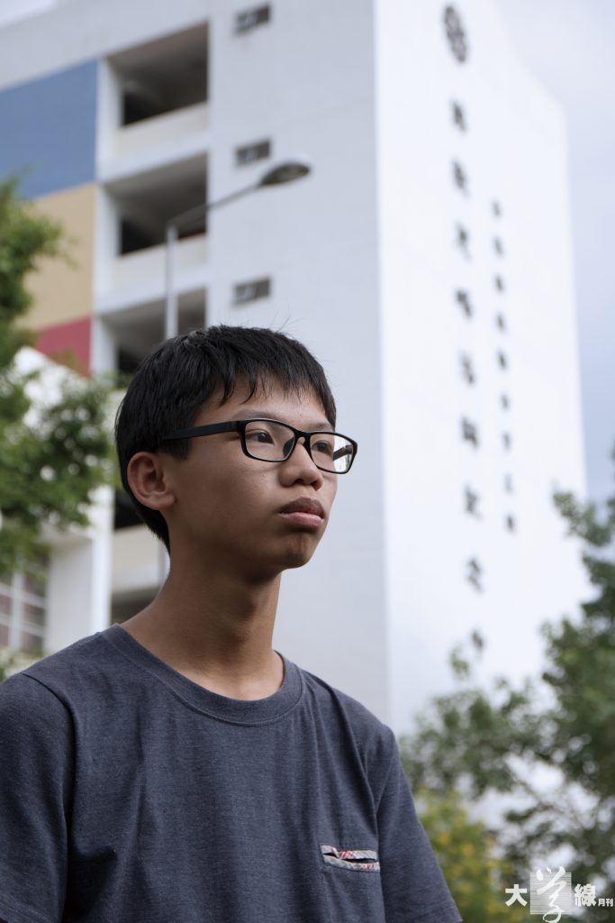 鍾翰林表示,在雨傘運動後,不少 人對學生組織失去信心。他認為學生 組織本身並沒有「光環」,市民支持 與否,只視乎組織的表現。(郭詠昕 攝)