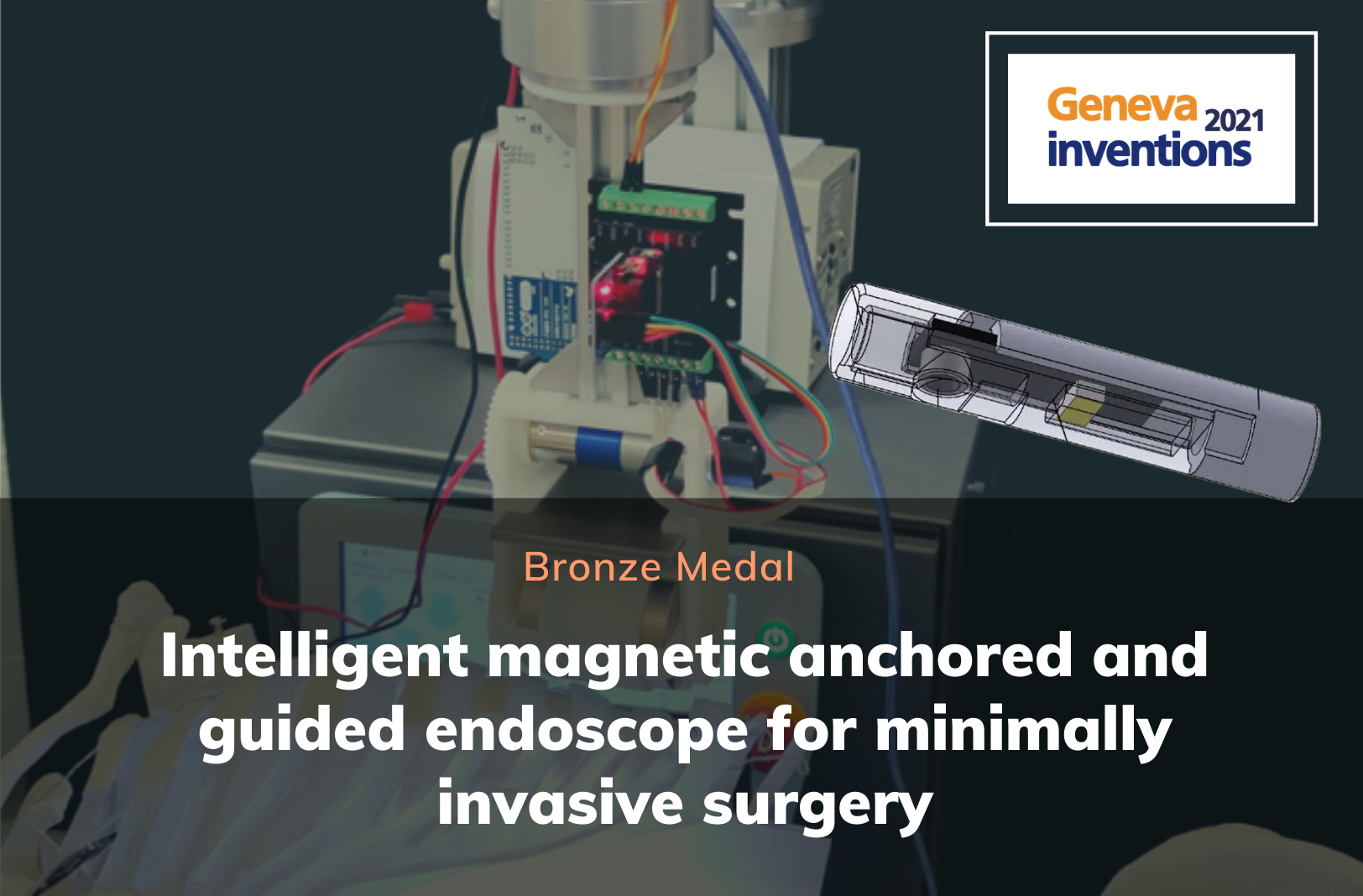 Bronze Medal: Intelligent magnetic anchored and guided endoscope for minimally invasive surgery