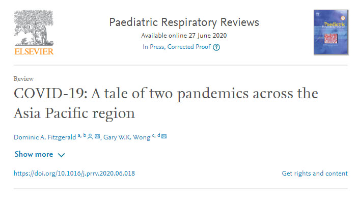 Paediatric Respiratory Reviews