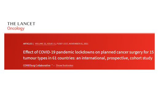 1 in 7 patients miss cancer surgery during COVID lockdowns