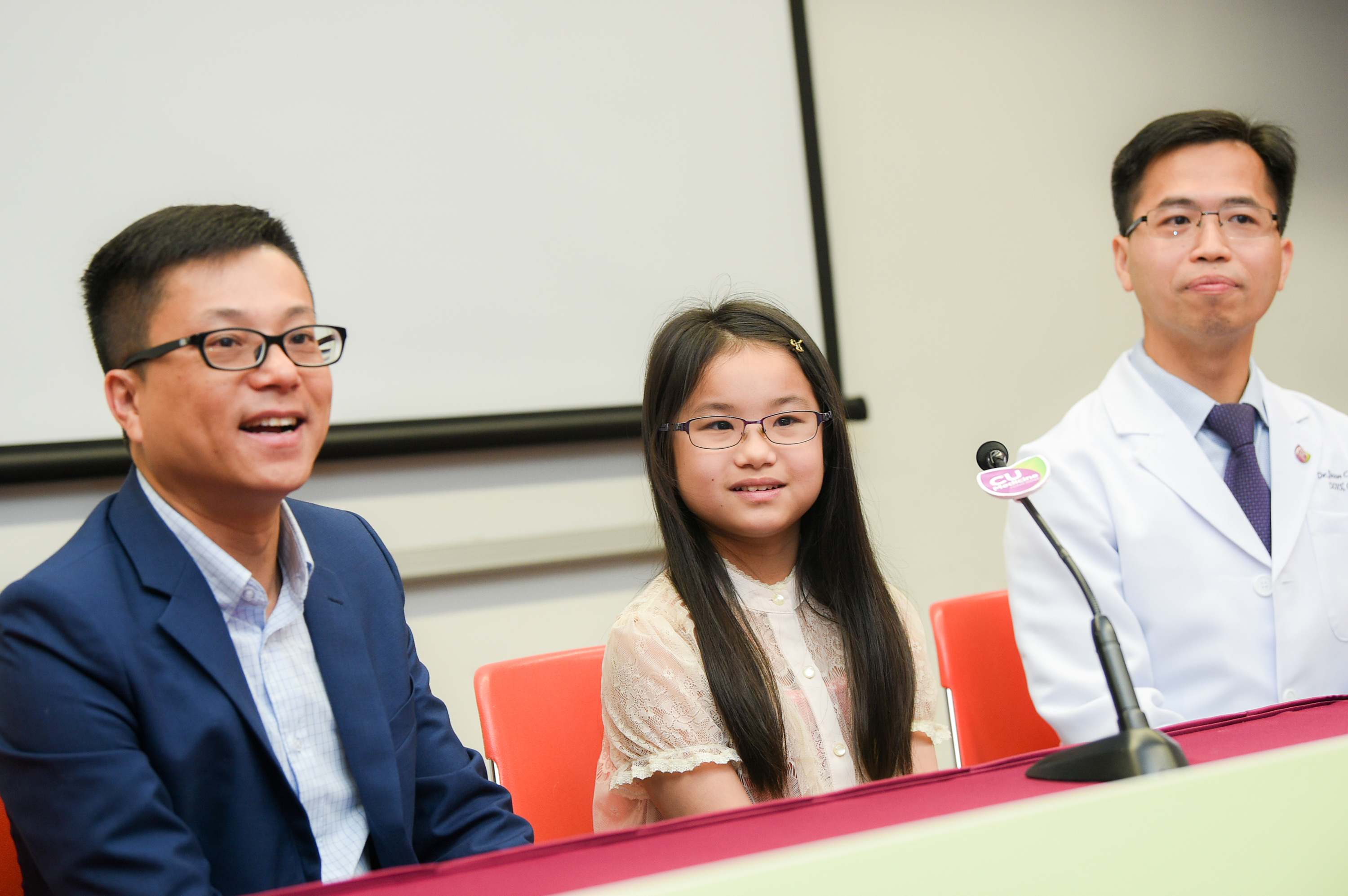 Jovita (middle) joined the study in 2016 and starting using low concentration Atropine eye drops every night. Her myopia progression was well handled with only right eye, progressed by 0.5 diopter and with no change for the other eye, also side effects were not obvious