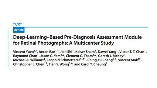 A three-in-one Deep-Learning–Based pre-diagnosis module for eye diseases