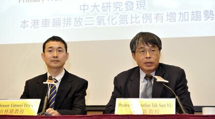 中大「環保新思維」系列 研究發現本港車輛排放二氧化氮比例有增加趨勢 或與政府推行柴油改善計劃有關