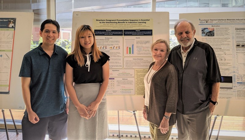 Joyce (2nd left) with the host research team at the end-of-programme poster session.