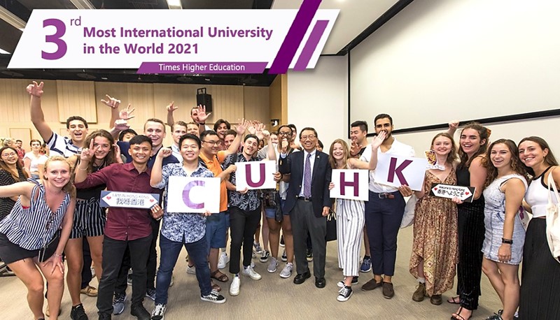 CUHK is recently ranked the 3rd most international university in the world by THE.