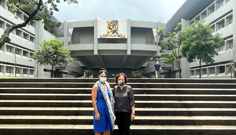 Ms. Adriana Rojas, Senior Director, Networks & Students Programs, and Ms. Jackie Agnello Wong, Director, Network Management, APRU visit CUHK to discuss the VSE and other APRU programmes. 